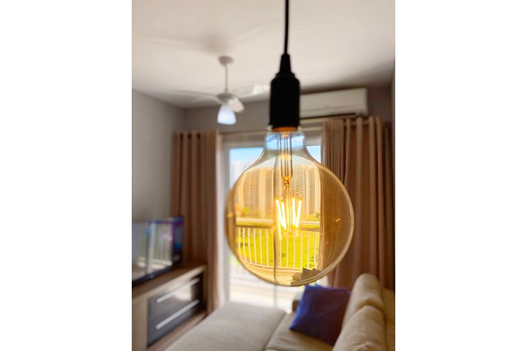 Apt with 2 bedrooms near Rib Shopping. Wifi + AC