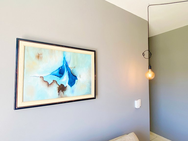 Apt with 2 bedrooms near Rib Shopping. Wifi + AC