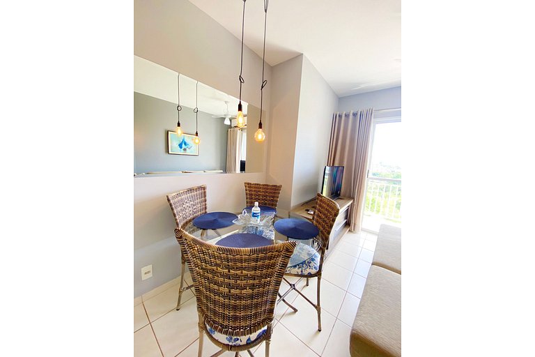 Apt with 2 bedrooms near Rib Shopping. Wifi + AC