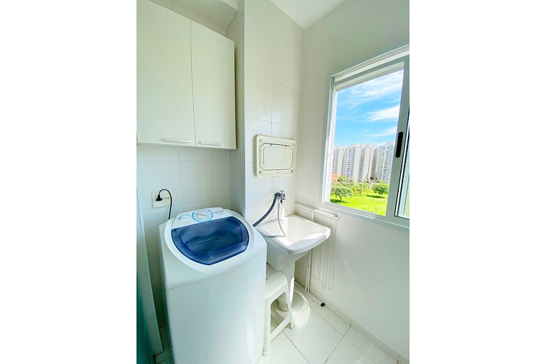 Apt with 2 bedrooms near Rib Shopping. Wifi + AC