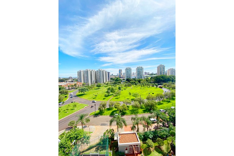 Apt with 2 bedrooms near Rib Shopping. Wifi + AC