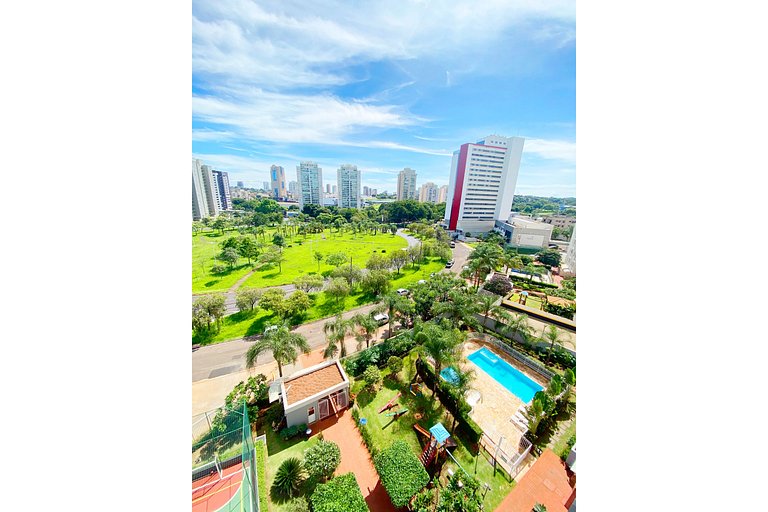 Apt with 2 bedrooms near Rib Shopping. Wifi + AC