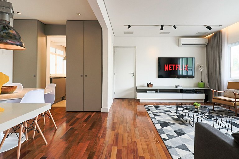 IQ104_Apto novo 2 Dorm. 67m2, design de arquiteto