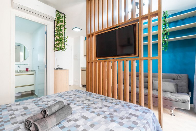 MOPA713_Studio novo, moderno e bem localizado