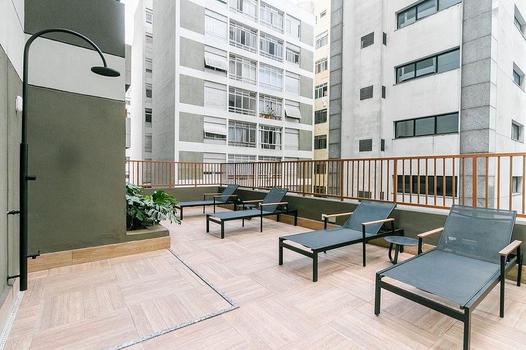 Studio C/cama queen | Piscina | Avenida Paulista