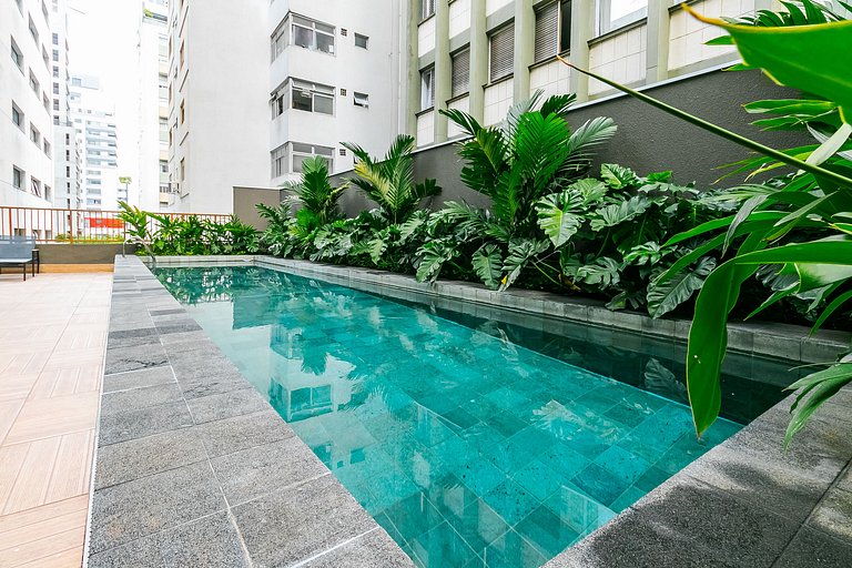 Studio C/cama queen | Piscina | Avenida Paulista
