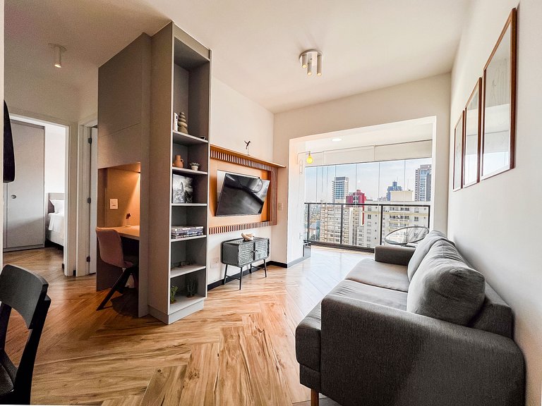 New Apt 60m2 | 2 bedrooms | Best of Pinheiros
