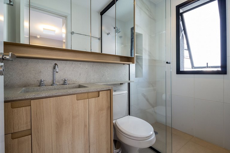 Apto Novo 60m2 | 2 quartos | Melhor de Pinheiros