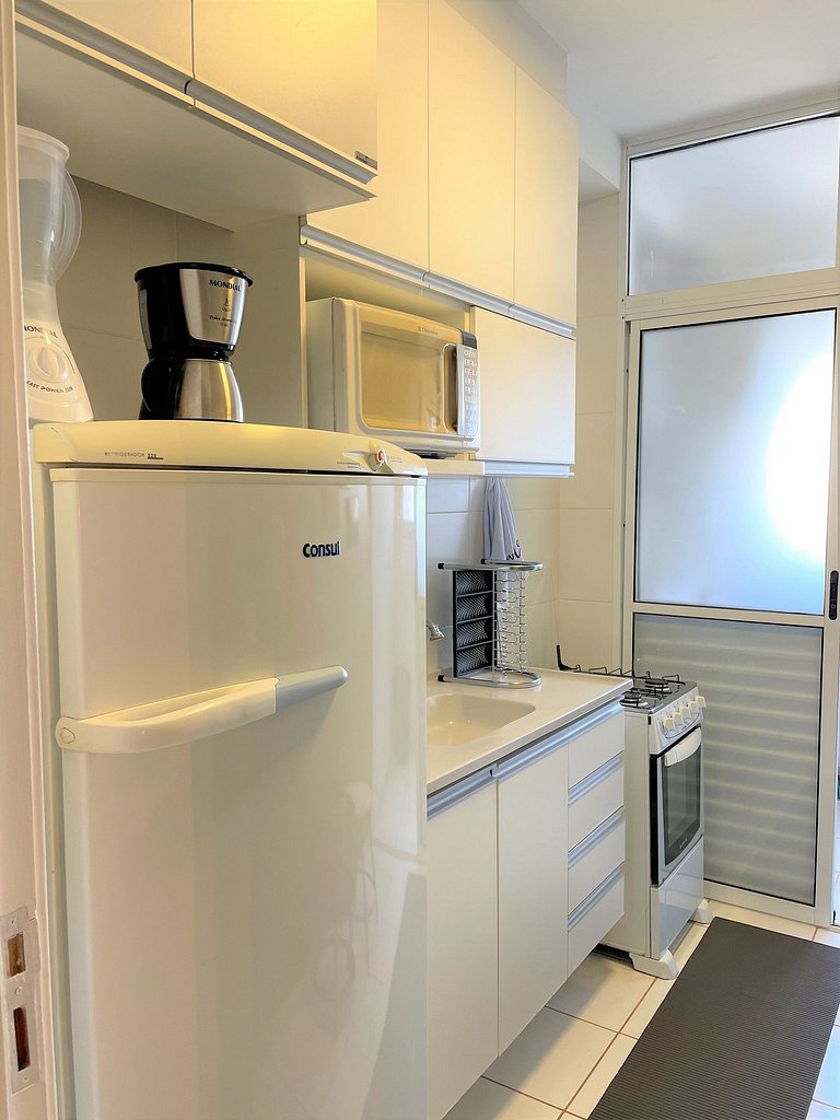 Apt con suite cerca de compras AC + WIFI +Tv SMART
