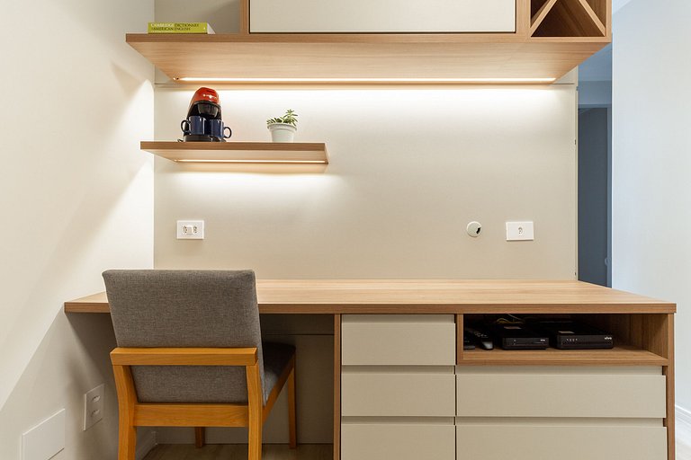 Estudio perfecto cerca de Av Paulista WIFI+A/C+Tv SMART