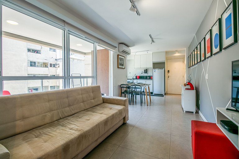 IQ63_Moderno apartamento con balcón