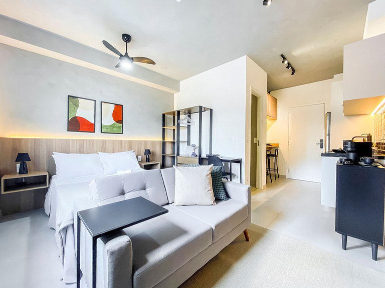 VB717_ Apartamento novo e completo na Vila Olímpia