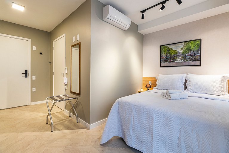 MOPA108_Studio com acessibilidade WIFI+AC+TV Smart