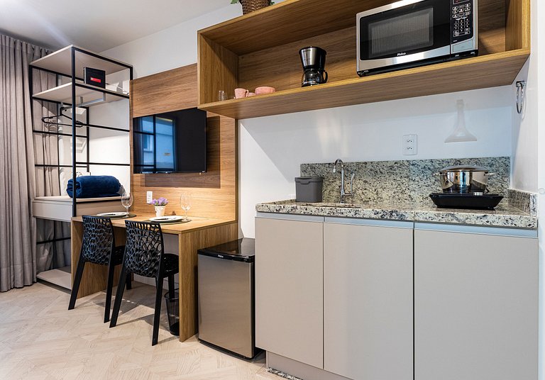 MOPA108_Studio com acessibilidade WIFI+AC+TV Smart