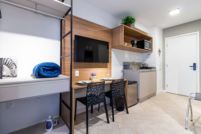MOPA108_Studio com acessibilidade WIFI+AC+TV Smart