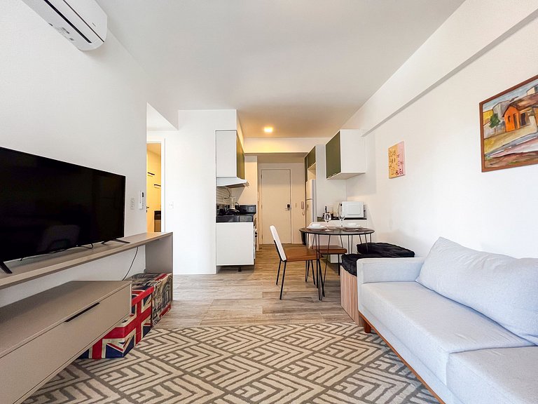 ARVO101_2 dorm. Moderno, completo e bem localizado