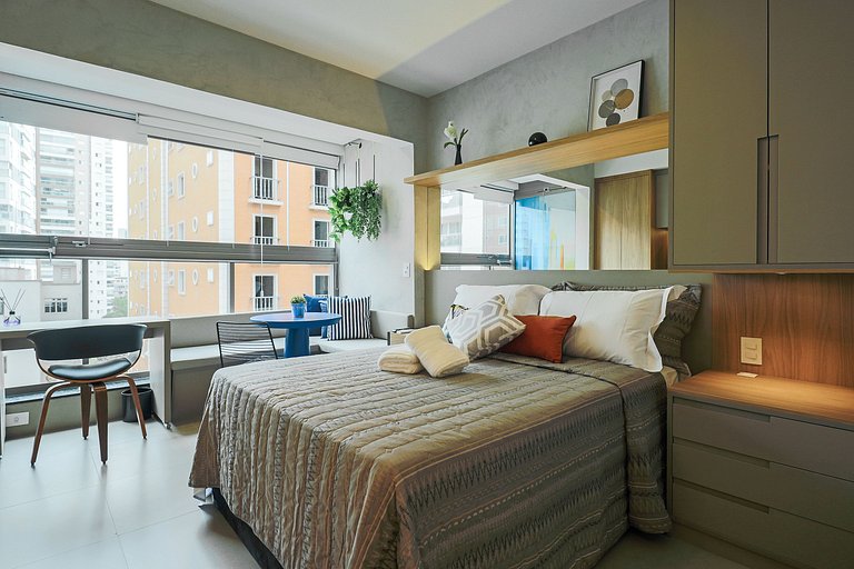 BL304_Perfect Studio, high standard. Next to Paulista Avenue