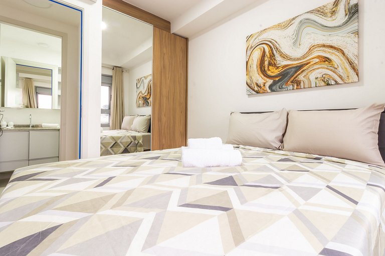 NOI705_ Apartamento novo e completo, em Moema