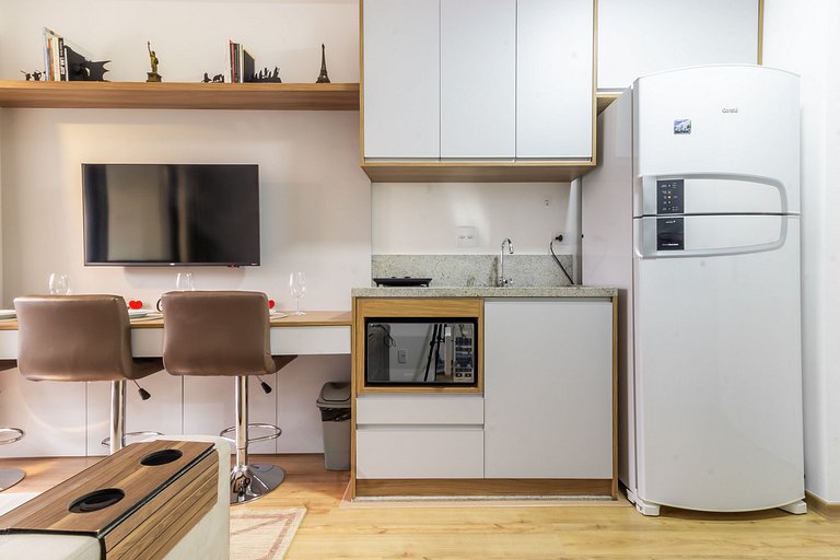NOI705_ Apartamento novo e completo, em Moema