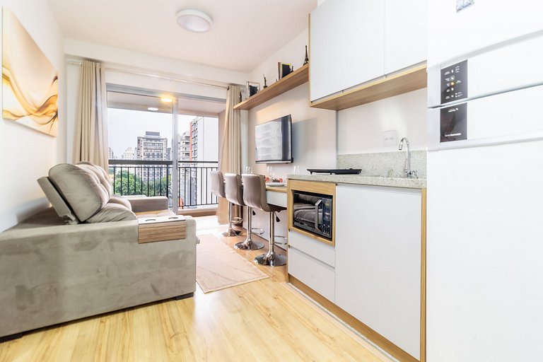 NOI705_ Apartamento novo e completo, em Moema