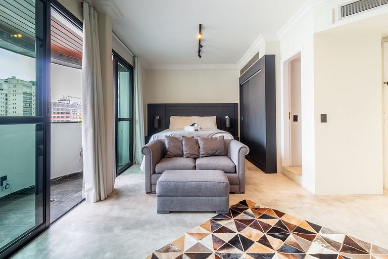 Suíte alto padrão na Cerqueira César WIFI+AC+TV