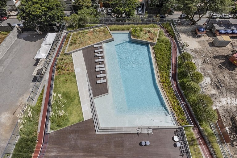 Faria Lima | Sauna, piscina e vista panorâmica