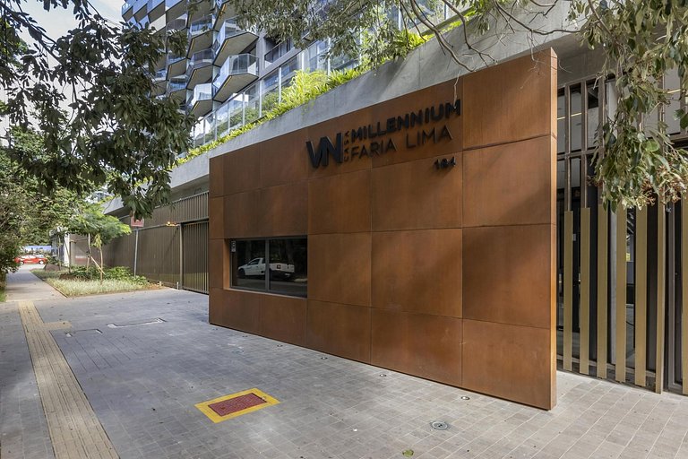 Faria Lima | Sauna, piscina e vista panorâmica
