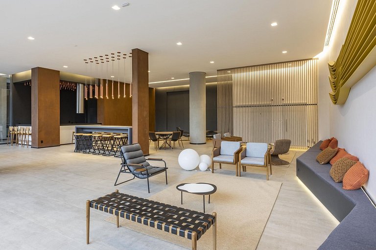Faria Lima | Sauna, piscina e vista panorâmica