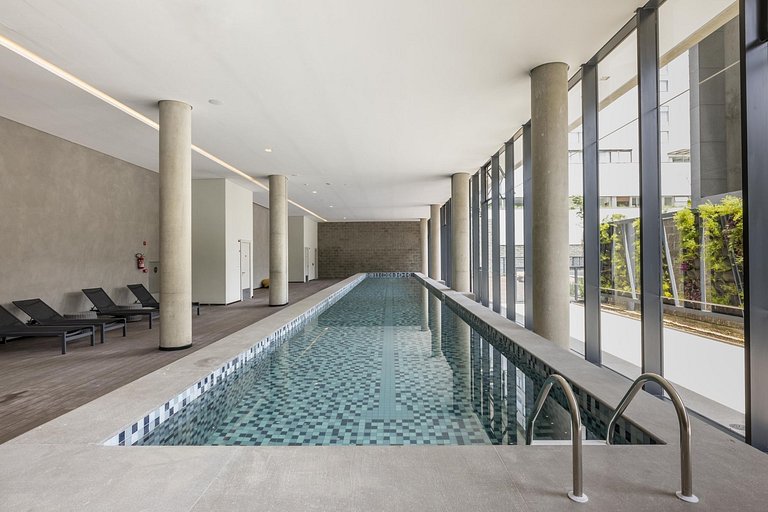 Faria Lima | Sauna, piscina e vista panorâmica