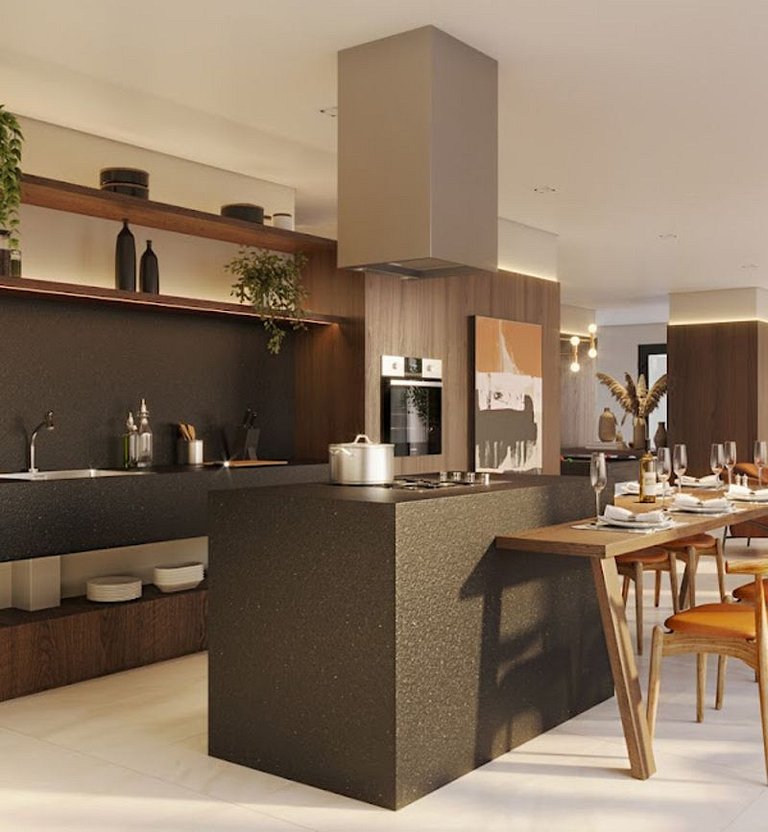 TD716_Apto novo em Moema, com WIFI+AC+TV Smart