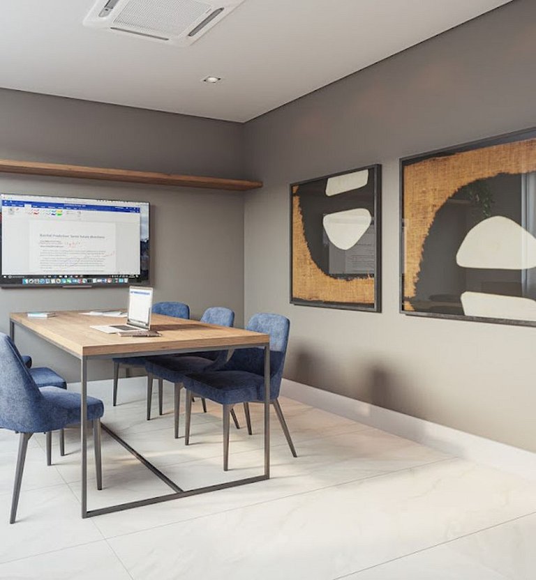 TD716_Apto novo em Moema, com WIFI+AC+TV Smart