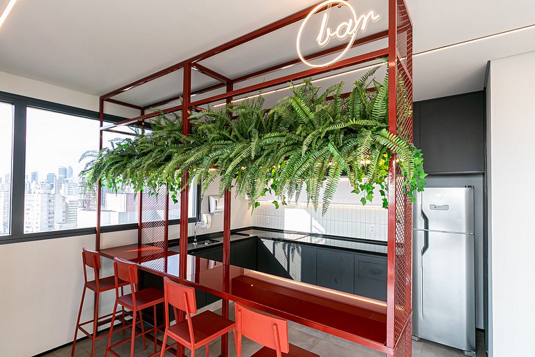 Belo studio C/varanda na Alameda Lorena