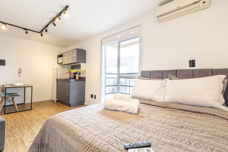 SH166_Studio novo e com vista, próximo Av Paulista