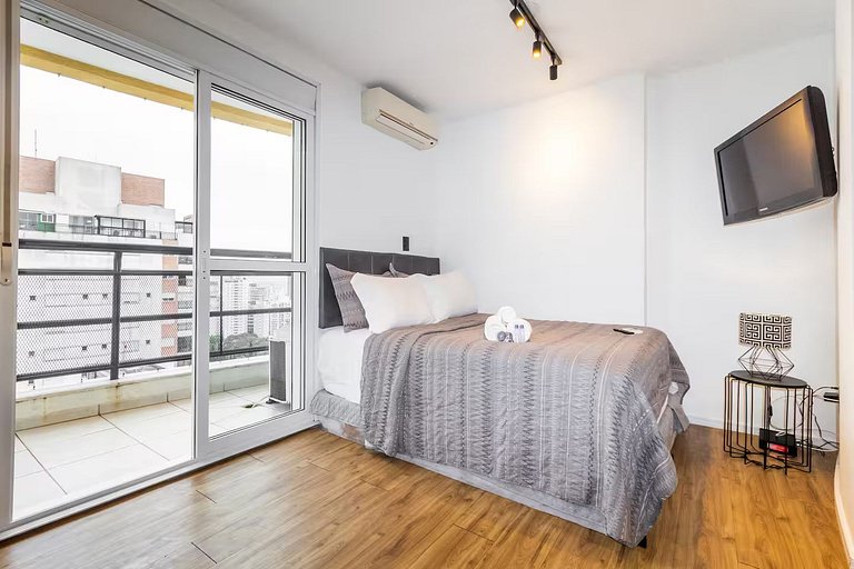 SH166_Studio novo e com vista, próximo Av Paulista