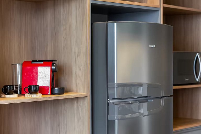 Apartamento nuevo, completo Vila Olímpia WIFI+AC+TV Smart