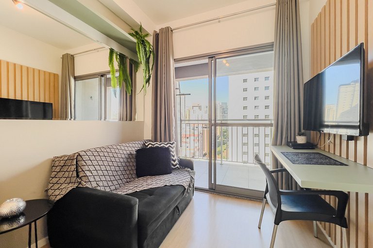 NIT1201_ Apto dorm, novo e moderno na Vila Olimpia
