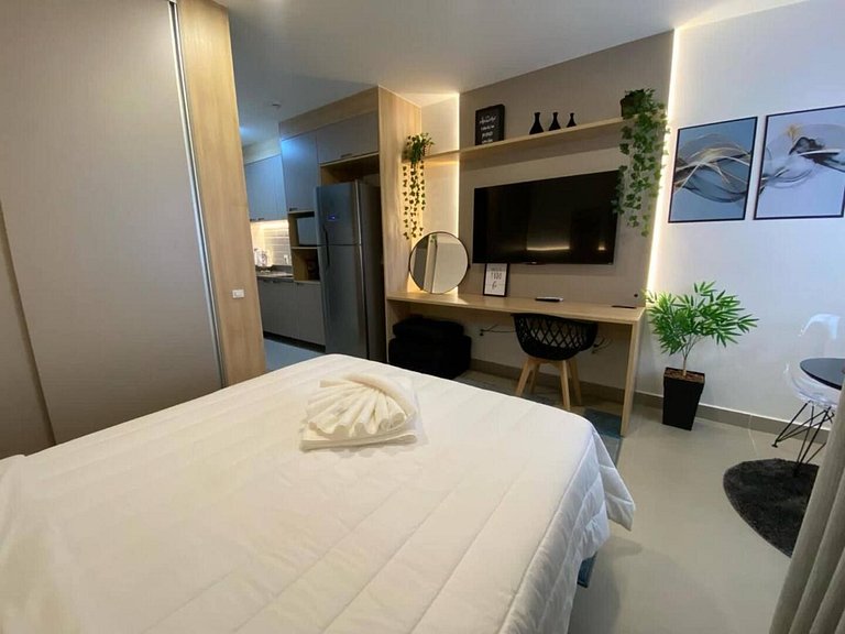 TD714_Apto moderno em Moema, com WIFI+AC+TV Smart