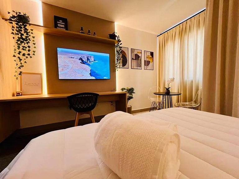 TD716_Apto novo em Moema, com WIFI+AC+TV Smart