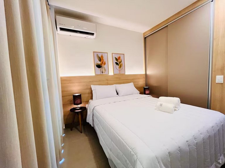 TD716_Apto novo em Moema, com WIFI+AC+TV Smart