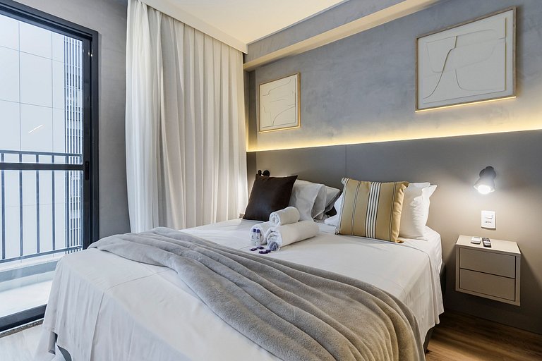 FC911_Apartamento moderno, ideal para sua estadia