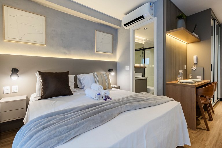 FC911_Apartamento moderno, ideal para sua estadia