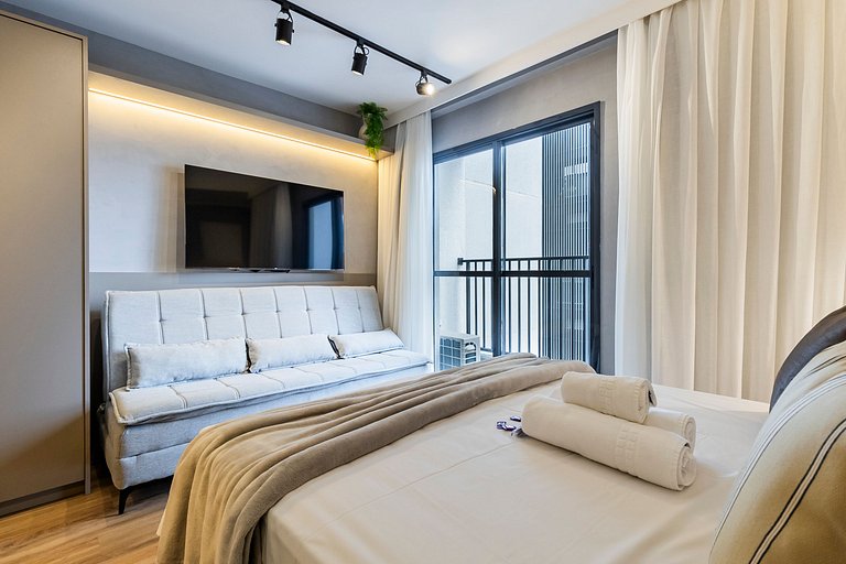 FC911_Apartamento moderno, ideal para sua estadia