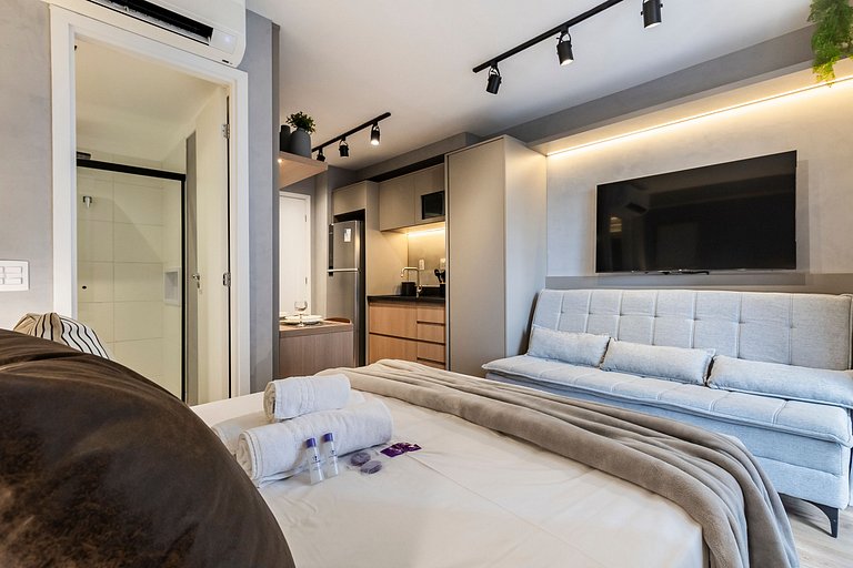 FC911_Apartamento moderno, ideal para sua estadia