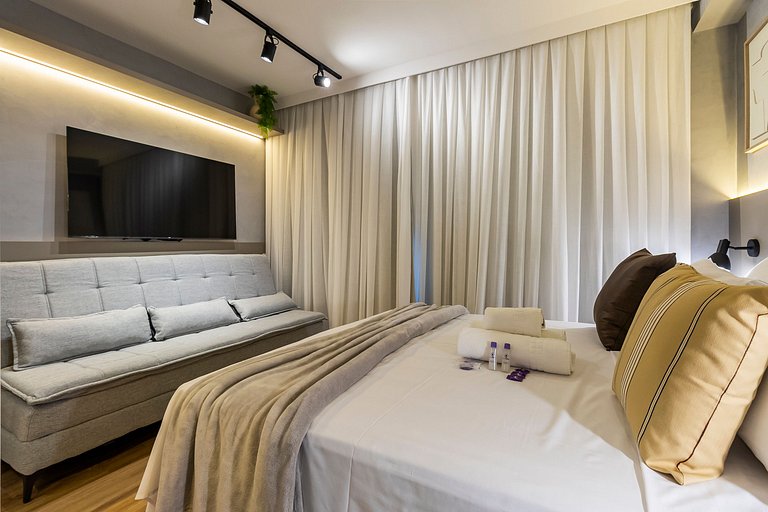 FC911_Apartamento moderno, ideal para sua estadia