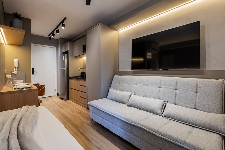 FC911_Apartamento moderno, ideal para sua estadia