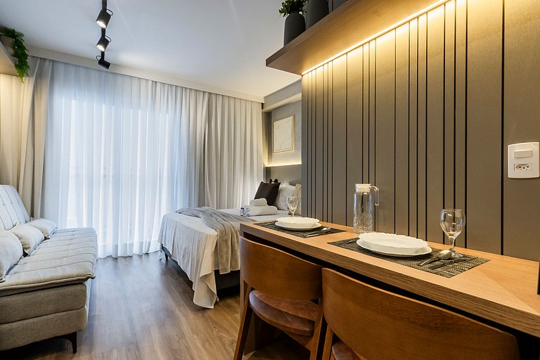 FC911_Apartamento moderno, ideal para sua estadia