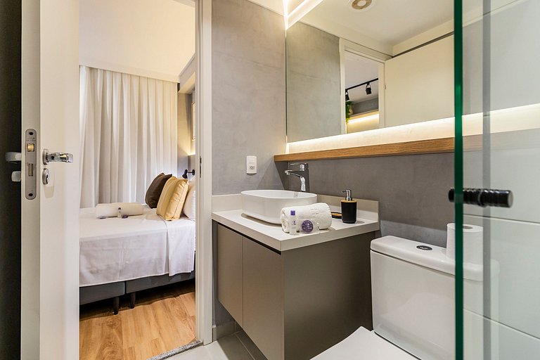 FC911_Apartamento moderno, ideal para sua estadia