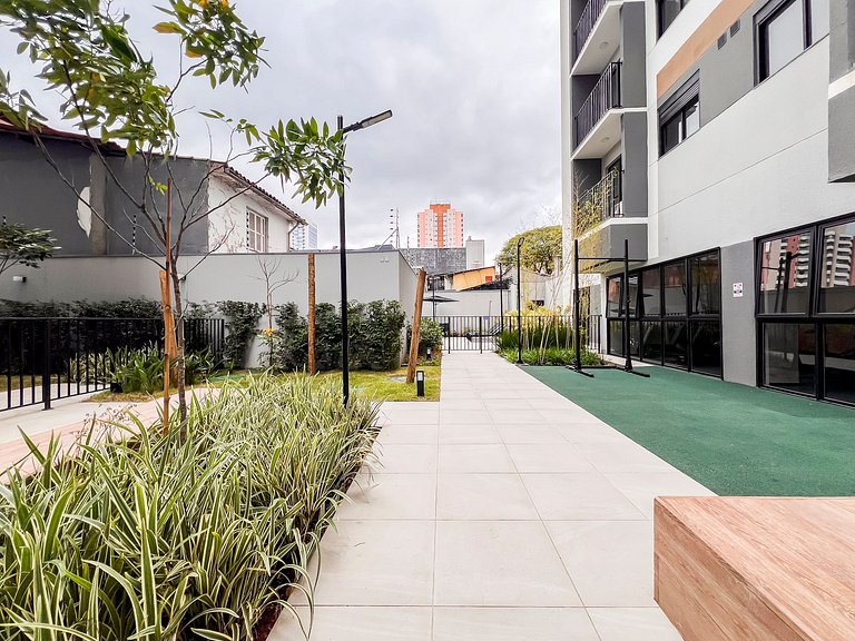 Studio moderno com vista aberta na Vila Olímpia