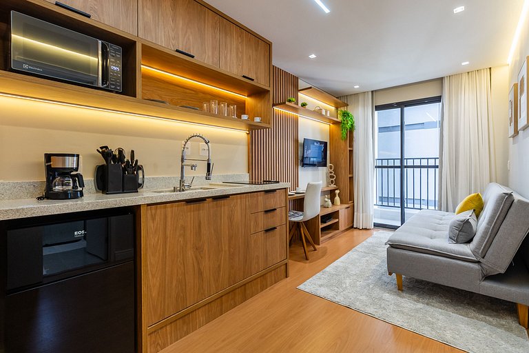 FC301_Apartamento 1 dorm, moderno em Pinheiros