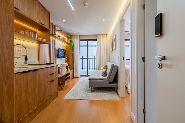 FC301_Apartamento 1 dorm, moderno em Pinheiros